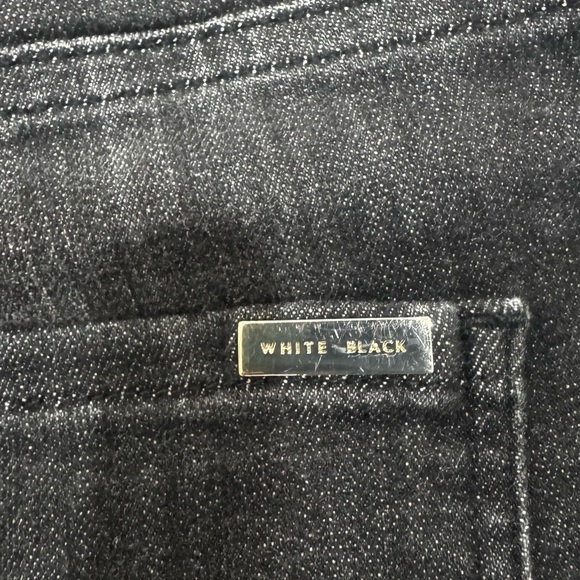 White House Black Market the straight crop dark Wash black jeans size 12 (3x$15) - Picture 10 of 11